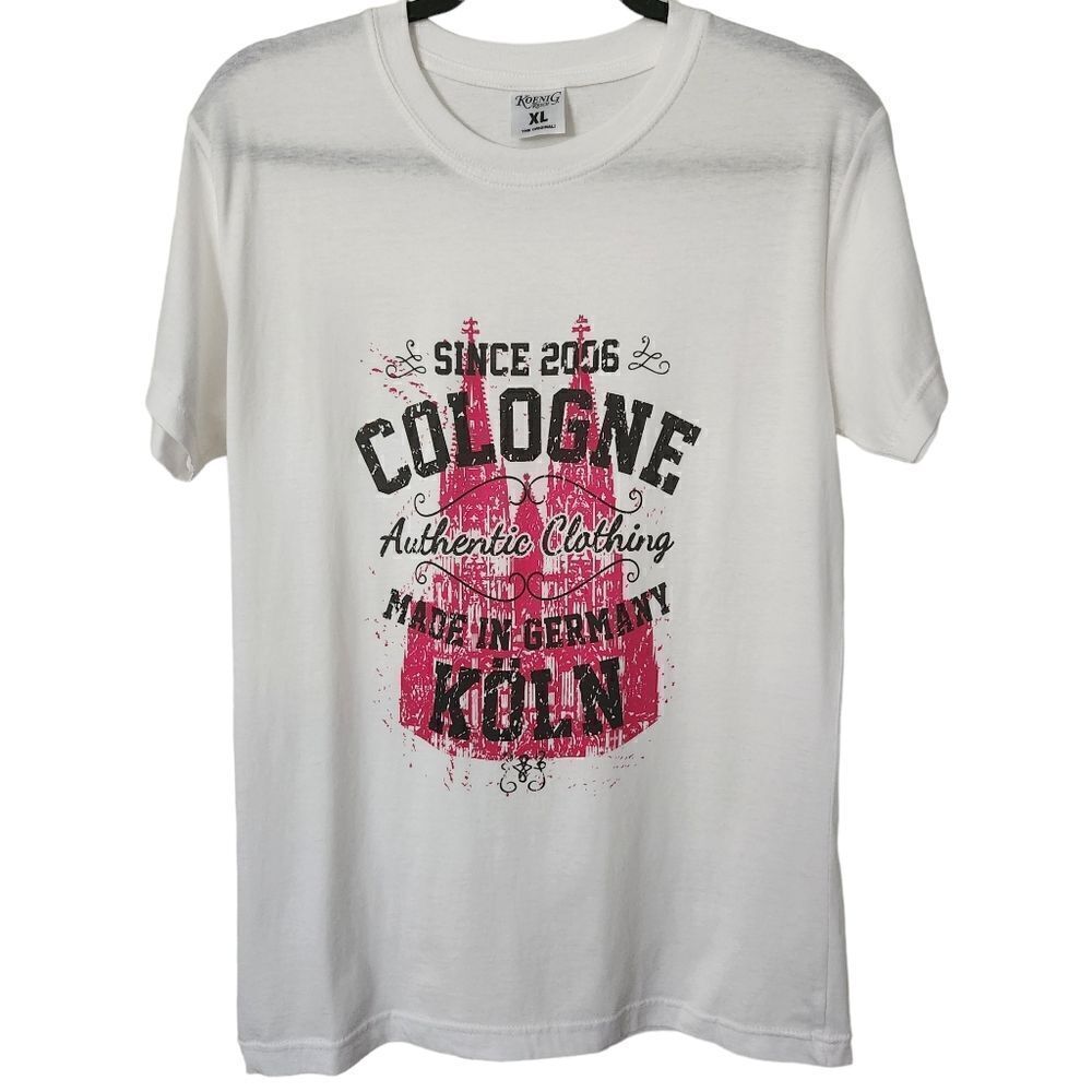 Koenig Reich Womens Cologne Germany Made in Germany White T-Shirt XL